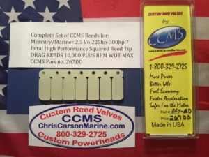 CCMS Force Drag Outboard Reed Reeds 100-140 hp 1993-up PN544D